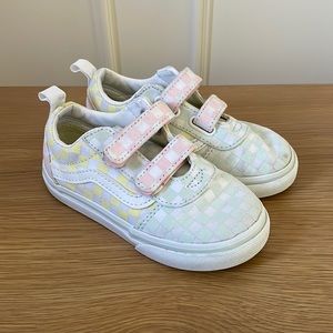 EUC VANS CHECKERED PASTEL SZ 9T